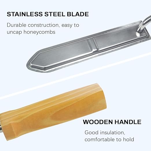 Electric Heating Honey Scraper for Honey Combs Electric Honey Scraper Extractor Beekeeping Equipment Electric Heating Honey Scraper(US Plug)