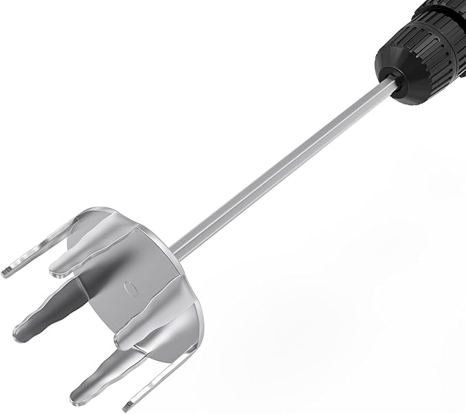 Outspark 3 Inch Stainless Steel Pork Puller Used with Standard Hand Drill,Pork Shredder Drill Attachment