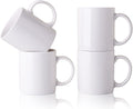 GBhome 12 OZ Off White Coffee Mugs, Ceramic Coffee Mugs with Large Handle for Man, Woman, Dad, Mom, Light Weight Mugs Set for Latte/Cappuccino/Cocoa/Milk, Dishwasher & Microwave Safe, 4PCS