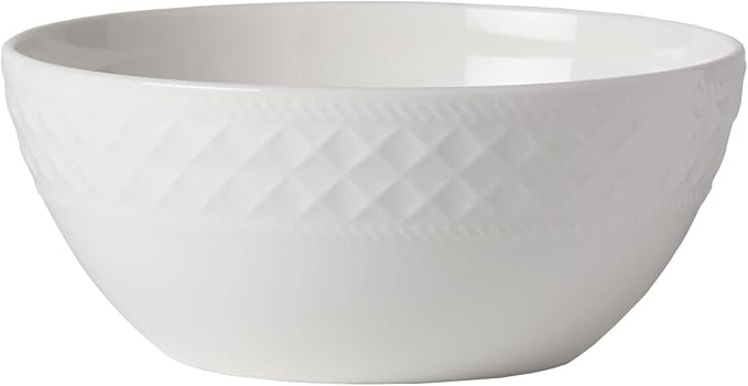 Mikasa Patterson Vegan Bone China Chip Resistant 12 Piece Dinnerware Set, Service for 4
