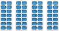Ice Cube Tray, Ice Trays (4 Pack); Small Silicone Ice Cube Tray for Freezer; 14 Cubes each, 56 Ice Cubes; Easy Ice Release; Stackable; Flexible; Clean Easy; Rectangle Ice Cube Trays