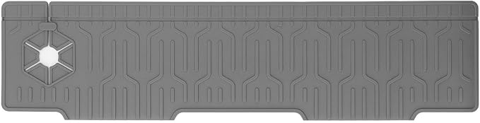 Kitchen Sink Splash Guard, Double Sided Faucet Mat for Kitchen Sink, Silicone Faucet Handle Drip Catcher Tray Mat Silicone Sink Mat, Sink Splash Guard Mat with Adjustable Hole