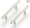 Ravinte 3 Pack | 5 Inch Cabinet Pulls White Stainless Steel Kitchen Drawer Pulls Cabinet Handles 5 InchLength, 3 Inch Hole Center