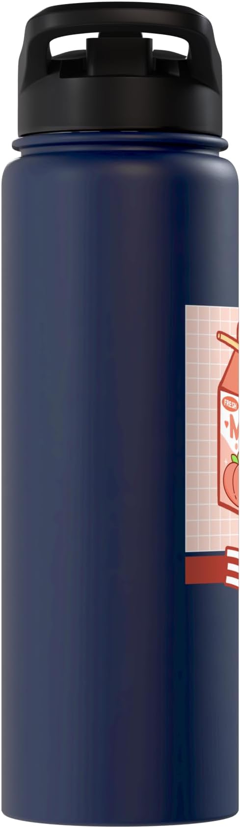 Cute Funny 90s Japanese Kawaii Aesthetic Peach Milk Stainless Steel Insulated Water Bottle