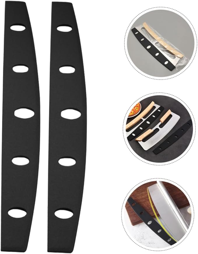 10Pcs Pizza Cutter Blade Cover Half Round Edge Guard Knife Protector for Cutting Portable Sheath for Kitchen Camping Bbq and Picnic Use