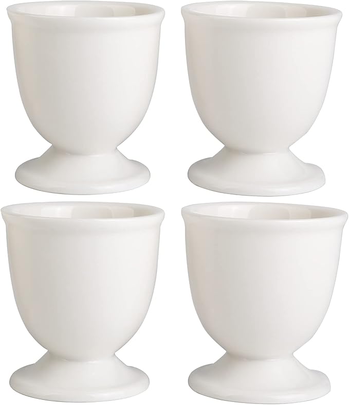 Ceramic Egg Cups Set of 4 for Soft Hard Boiled Eggs
