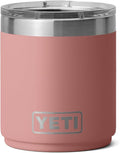 YETI Rambler 10 oz Stackable Lowball 2.0, Vacuum Insulated, Stainless Steel with MagSlider Lid, Sandstone Pink