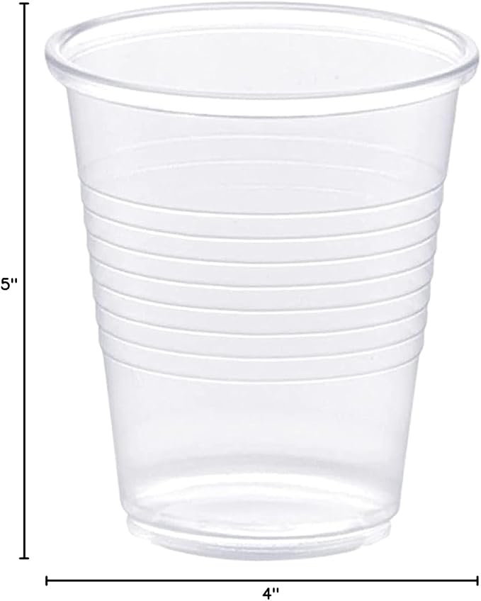 PAMI Disposable Plastic Cups, Bpa- Drinking Glasses for Parties, Cold Drinks, Smoothies, Jello, Cocktails (5 Oz - Case of 2400)