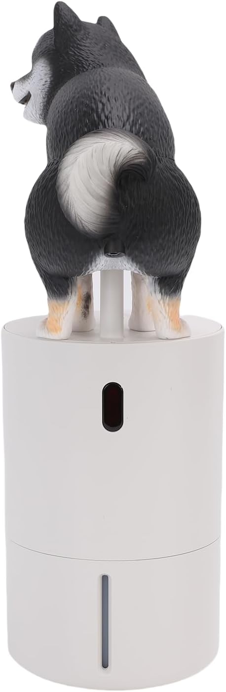 Playful Dog Foam Soap Dispenser, Automatic Soap Dispenser Touchless, Funny Puppy Poop Induction Hand Washer, Automatic Soap Dispenser for Kitchen Bathroom (Black)