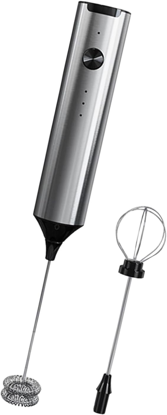 Electric Milk Frother Handheld Whisk Suitable for Coffee and Hot Chocolate with and Ergonomic Grip