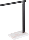 KOKOSIRI Hand Towel Bar Stand Towel Rack with Steady Marble Base for Bathroom Vanity Countertop, Oil Rubbed Bronze Stainless Steel 15.7'' Height THS0006-ORB