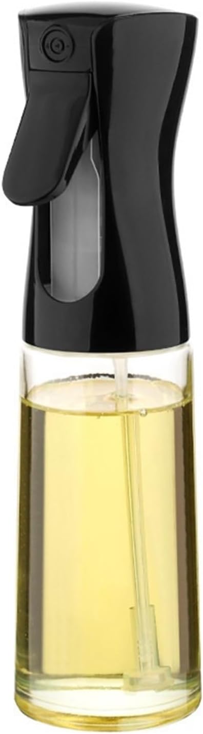 Oil Sprayer, 3pcs 200/300/500ml Oil Spray Bottle BBQ Cooking Sprayer Kitchen Baking Empty Vinegar Dispenser,for Kitchen, Air Fryer(200ml black)