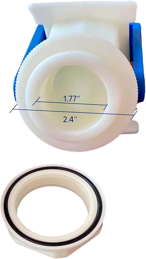 2 Pack Honey Gate Valve, Plastic Honey Gate Valve for Bucket with Screwdriver, Honey Bottling, Honey Extractor Tap, Honey Extraction Equipment