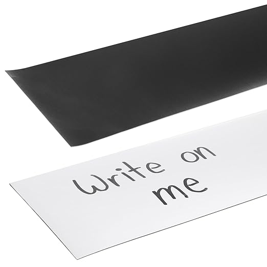 Bright Creations Roll of Magnetic Strip Dry Erase Tape - 4 in x 15 ft, White, 1 Roll - Magnetic Tape for Classroom & Office Organization - Reusable Writable Strip for Calendars & Schedules
