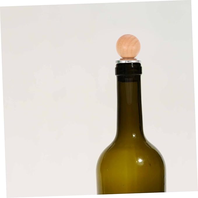 PRETYZOOM 8pcs Stainless Steel Wine Bottle Stopper Vacuum Sealed Stoppers for Wine and Oil Bottles and Reusable and Entertaining