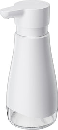 Oasis Creations 500 mL /17fl.oz Stainless Steel Liquid Soap Dispenser for Dish and Hand Soap - White - Refillable - Great for Kitchen Bathroom or Countertop