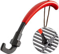 Universal Grill Grate Lifter Tool - Hot Surfaces Handling Cooking Grid Lifter Gripper with Non-Slip and Anti-scalding Coating Handle fits Most Heavy-Duty Cast Iron and Stainless Grates