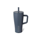 BrüMate Era 20 oz Tumbler with Handle and Straw | 100% Leakproof Insulated Tumbler with Lid and Straw | Made of Stainless Steel | Cup Holder Friendly Base | 20oz (Nightfall Blue)
