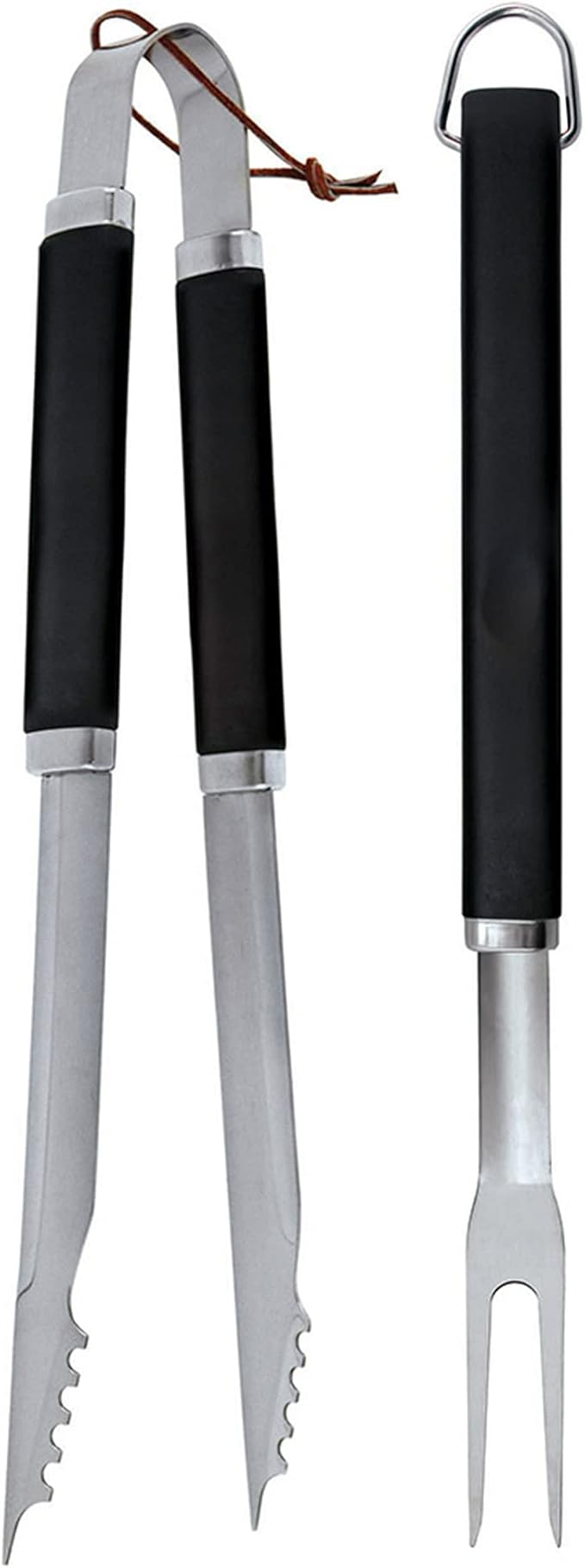 Mr. Bar-B-Q, Inc. 02466Y Plastic Finger Grip 4-Piece Tool Set, Black