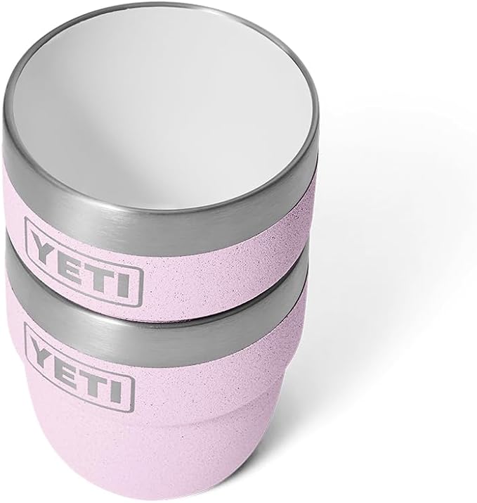 YETI Rambler 4 oz Stackable Cup, Stainless Steel, Vacuum Insulated Espresso/Coffee Cup, 2 Pack