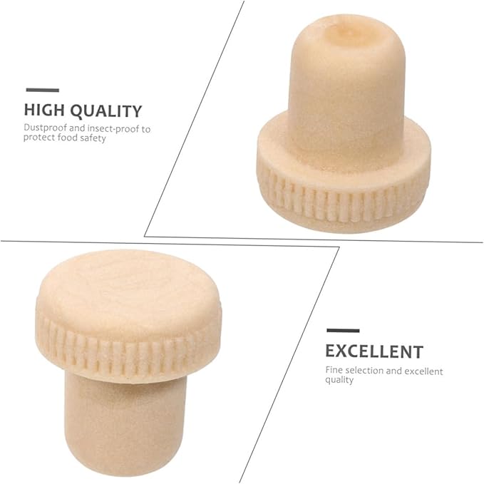 Unomor 60pcs Assorted Color Polymer Wine Bottle Plugs Reusable Sealing Corks for Wine Preservation Airtight Closure for Parties and Home Use