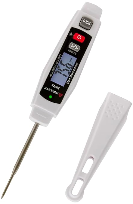 Triplett TMP15 Stem Thermometer with High/Low Alarm, -58 to 572°F (-50 to 300°C)