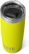 YETI Rambler 10 oz Tumbler, Stainless Steel, Vacuum Insulated with MagSlider Lid, Firefly Yellow | Vacuum Insulated