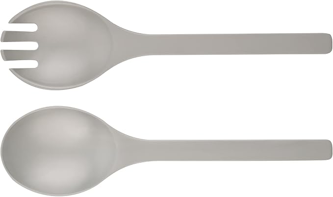 LOVYANXUE Bamboo Fiber Salad Bowl with Servers Set Large 9.8inches Nature Bamboo Mixing Bowl with Servers with Lid Spoon and Fork for Fruits,Salads and Vegetables