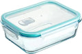 Glass Bento Lunch Box with Lid, Microwave and Dishwasher Safe Meal Prep Container for Office Food Storage(1040ml)