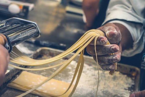 Imperia Pasta Maker Machine- Deluxe 11 Piece Set w Machine, Attachments, Recipes and Accessories - Made in Italy, Make Authentic Homemade Noodles like Spaghetti, Ravioli and Fettuccine