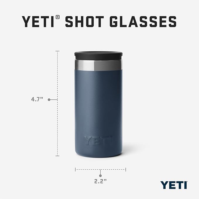 YETI Shot Glasses with Carrying Case, Set of 4