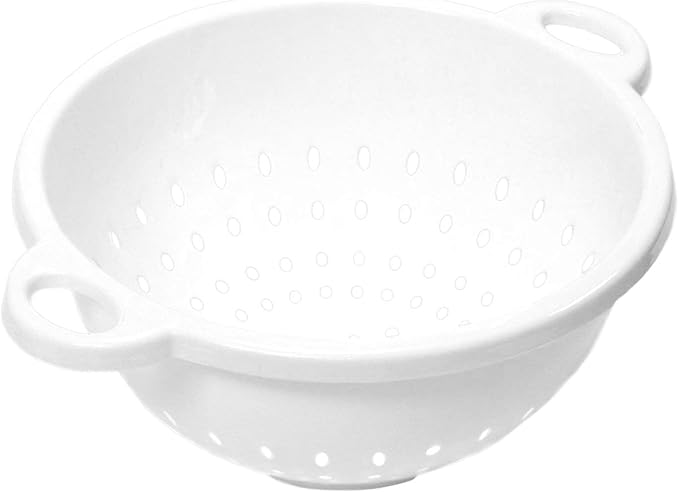 Chef Craft 5-Quart Colander 11" x 5" in Size, White, 3-Pack
