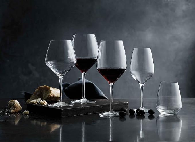 Luigi Bormioli Atelier Stemless Riesling Wine Glass, 14-Ounce, Set of 6