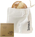 XXL Reusable Sourdough Bread Bag | Beeswax Bags for Homemade Bread | Cotton Beeswax Lined bags for Sourdough | Storage Accessories | White (2 Layers)