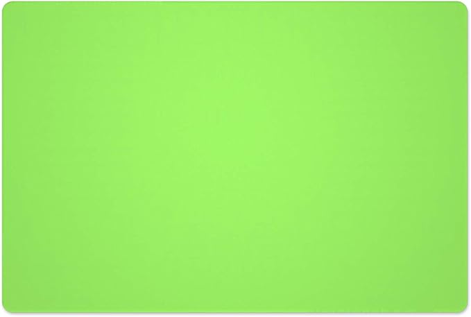 Silicone Placemats, Food-Grade Non-Slip Waterproof, Dining, Stain Resistant, Countertop Protector, Kitchen Counter Mat, Heat Resistant, Baking mat Dishwasher Safe (23.6"×15.7"-1pack, Green)