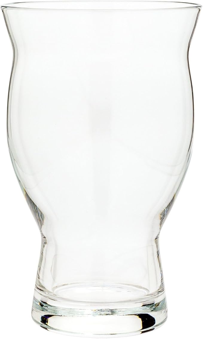 Restaurantware-16 Ounce Craft Beer Glasses, Set Of 6 Flared Stout Beer Glasses - Fine-Blown, Tempered Rim, Narrow Base, Dishwashable, Clear Glass, Lead-Free, For Beers, Ales, or Cocktails