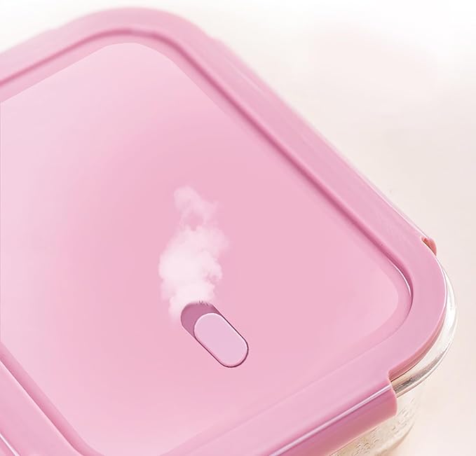 Fridge Food Storage with Lids, Glass Meal Prep Containers with Lids, Vegetable Fruit Meat Storage Organization, Leakproof Reusable Lunch Boxes, for Picnic, BBQ, Party, Travel