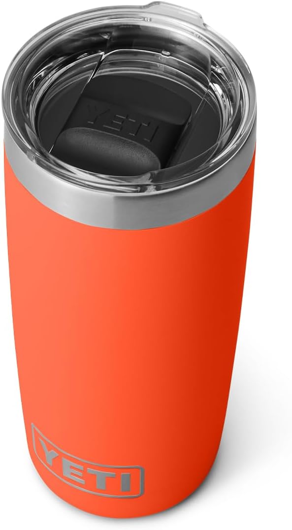 YETI Rambler 10 oz Tumbler, Stainless Steel, Vacuum Insulated with MagSlider Lid, Papaya
