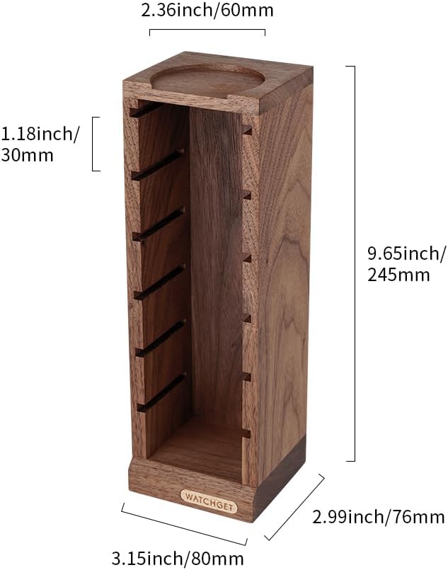 watchget Espresso Filter Basket Stand Portafilter Filter Basket Holder Rack Wooden Espresso Portafilter Precision Basket Storage Stand for 58mm Espresso Machines and 58mm Coffee Puck Screen