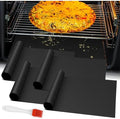 40 Pack Large Heavy Duty Mats, 15.74”x13” Non-Stick Reusable Liner for Electric, Gas, Toaster Ovens, Grills - BPA & PFOA Free Kitchen Accessory to Keep Oven Clean (Black) (400)