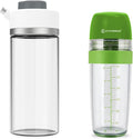 KITCHENDAO Precision Pour Glass Oil Dispenser and 2 in 1 Salad Dressing Shaker