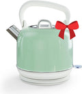 Electric Tea Kettle, 1500W Electric Kettle for Boiling Water, Food Grade Stainless Steel 2L Tea Kettle with Ergonomic Handle, Hot Water Boiler Auto Shut-off, Boil-Dry Protection