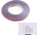 Magnetic Tape Roll Colored Thin Strips - Dry Erase Magnet Whiteboard Graphic Art Tape/ 10mm 33ft Grid Marking Line Magnet Tape(red)
