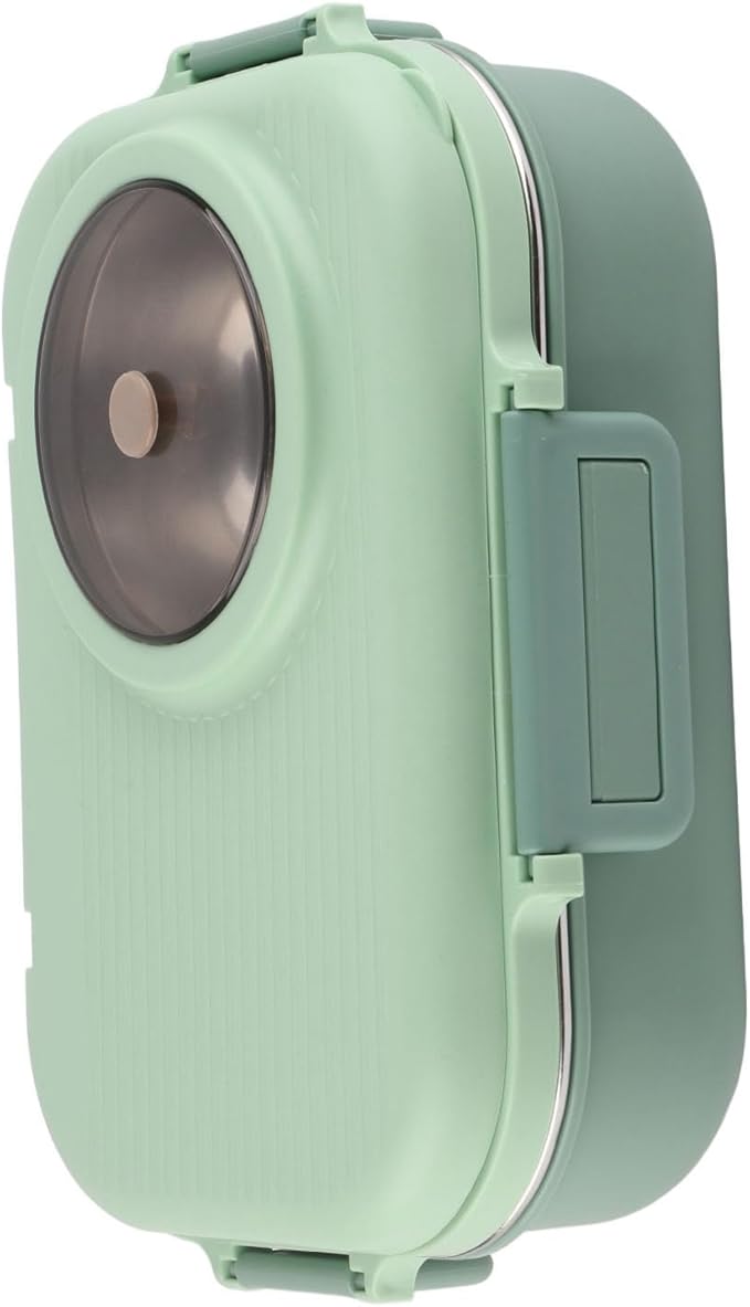 Thermal Lu Box For Hot Food Thermal Tazon,Lu Box Lu Box Thermal Lu Box 1100Ml Double Layer 3 Grid Design 304 Stainl Steel Box With Chopsticks Spoon Soup Bowl G (Green)