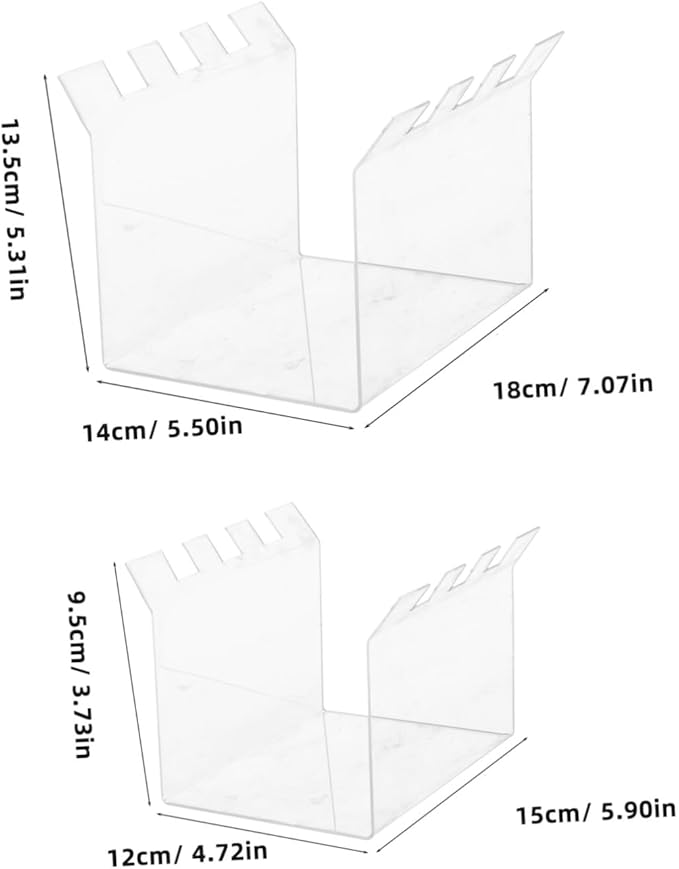 Ciieeo 2Pcs Food Storage Bag Holder Stand for Freezer Bags Serrated Bag Stand for Easy Pouring of Leftovers Prep Bag Holder for Kitchen Organization