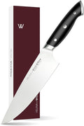 WICKWILLOW 8" Chef Knife – Razor Sharp German Steel – All-Purpose Kitchen Knife for Slicing, Dicing & Chopping – Full Tang & Ergonomic Handle – Gift Box – Velina Series