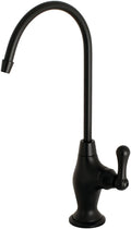 Kingston Brass KS3190AL Ks3190Al Restoration 1/4 Turn Water Filtration Faucet, 4-5/8" In Spout Reach, Matte Black