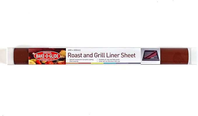 Bake-O-Glide Roast and Grill Liner, 500 x 400mm, One Sheet, Burgundy