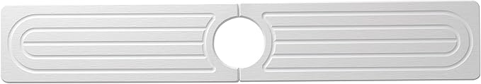 Faucet Mat for Kitchen Sink -Diatomite Stone Drying Mat for Kitchen Counter & Bathroom Sink,Quick-Dry Kitchen Sink Mat-Sink Protector & Splash Guard,Super Absorbent (White, 23.6" x 4")