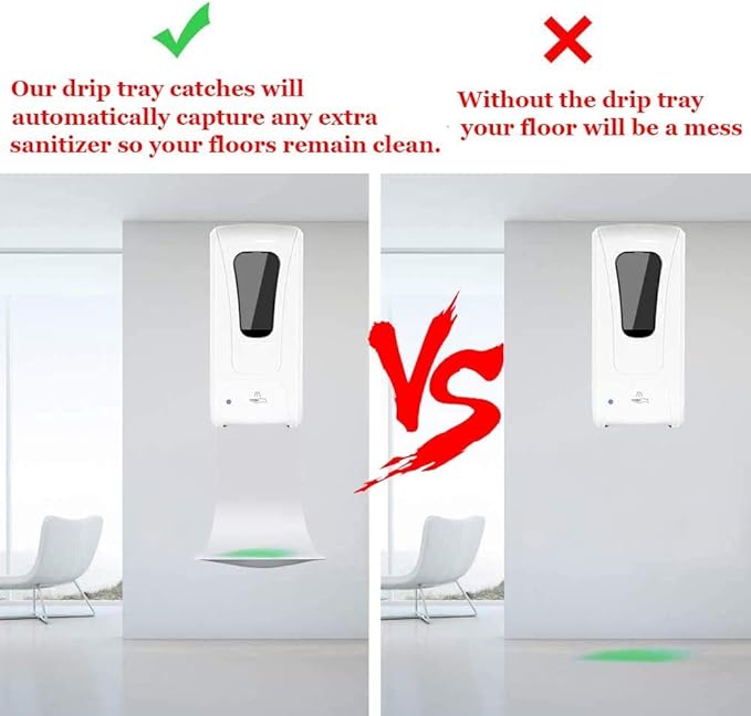 5PCS Drip Tray for Wall Mounted Soap Dispenser, Prevent Dripping and Spraying, Dispenser Stand, Water Tray, Detergent Cup Holder (White)